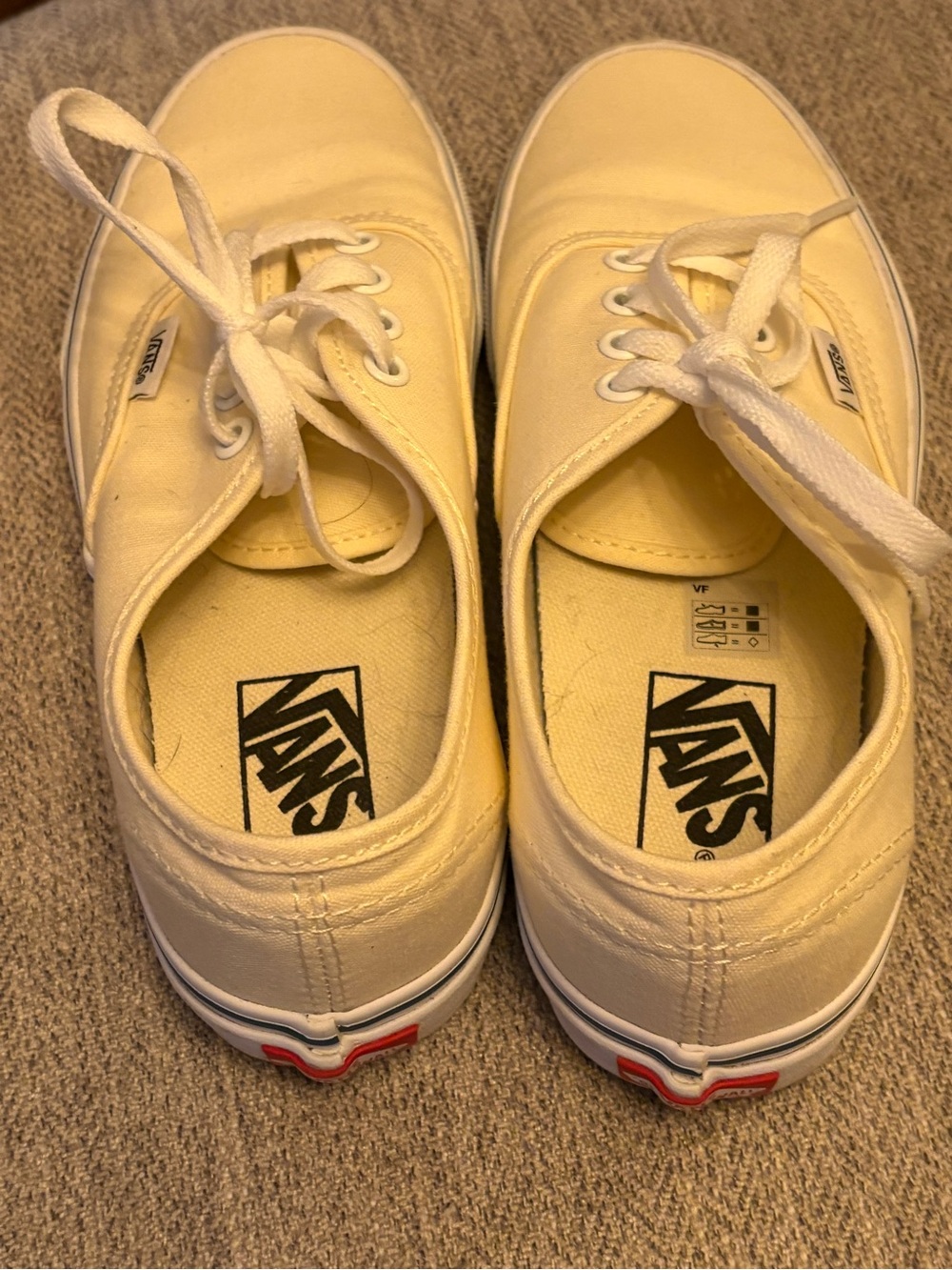 Vans Low-Top Canvas Sneakers in Pale Yellow - Picture 5 of 8